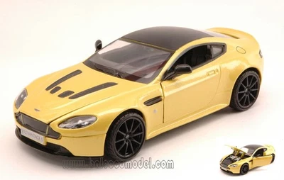 1:24 MOTORMAX Aston Martin V12 Vantage S 2010 Yellow Met MTM79322Y - Photo 1/2