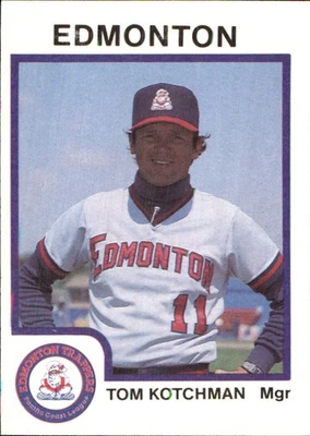 Tom Kotchman 1987 ProCards #2072 RC Edmonton Trappers *AutographDen* - Image 1 of 2