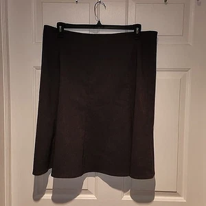 Women's sz 2X Gray Knee Length Skirt by Spice Wear Back Zipper - Picture 1 of 6