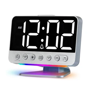 Reloj despertador fuerte para durmientes pesados, agitador, despertador vibratorio reloj digital USB - Imagen 1 de 8