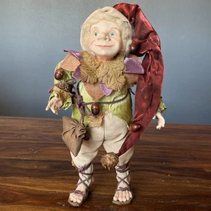 Vintage Woodland Elf Fall/Christmas Figurine Doll  15” Aldik Whimsical Decor - Picture 1 of 21