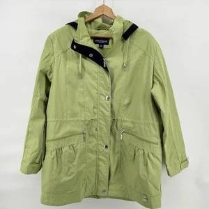 Chaqueta para mujer MacIntosh New England talla XL verde lima azul marino capucha extraíble - Imagen 1 de 9