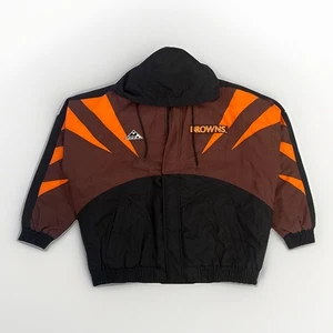 Vintage Apex One Cleveland Browns Haizahn gefütterte Jacke Erwachsene XL neu mit Etikett - Bild 1 von 12