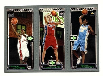 2003-04 TOPPS MATRIX LEBRON JAMES CARMELO ANTHONY CHRIS KAMAN ROOKIE CARD RC - Image 1 of 2