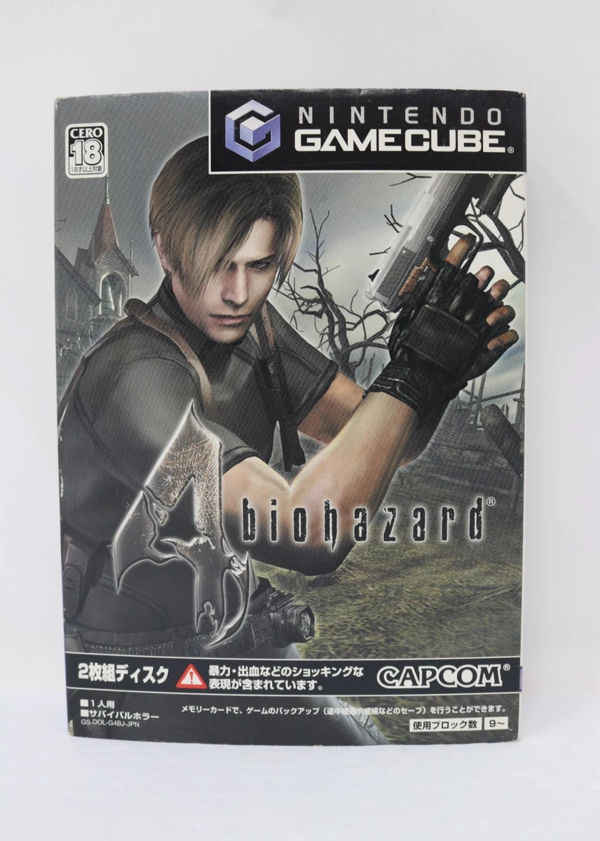 GC☆resident evil 4 海外版☆箱付・説明書付・ソフト付 GameCube