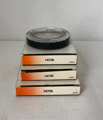Hoya Photographic Filters x 3 various blue brown Japan - Image 1 of 4