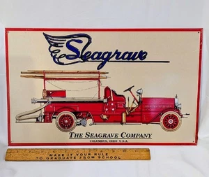 AAA Co. SEAGRAVE CORP. Fire Truck 16x10 Advertising metal sign #2 - Picture 1 of 1