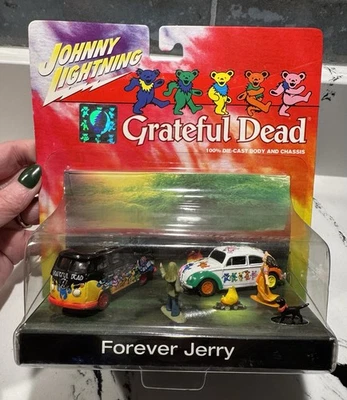 Johnny Lightning Grateful Dead Forever Jerry Diorama VW Bus Beetle 1:64 New - Image 1 of 4