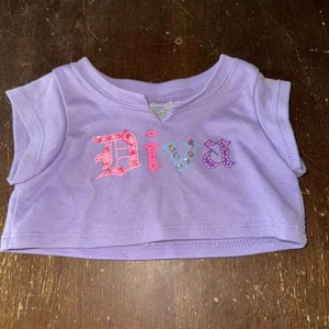 Camisa púrpura claro Diva Build A Bear Workshop - Imagen 1 de 3