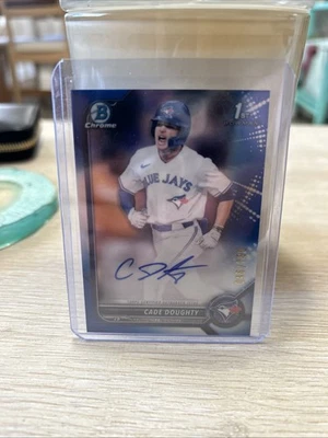 2022 Bowman Draft - Chrome Draft Pick Autographs Cade Doughty #CDA-CDY Blue /150 - Image 1 of 2
