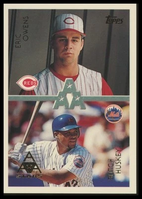 1996 Topps #104 Eric Owens / Butch Huskey - Image 1 of 2