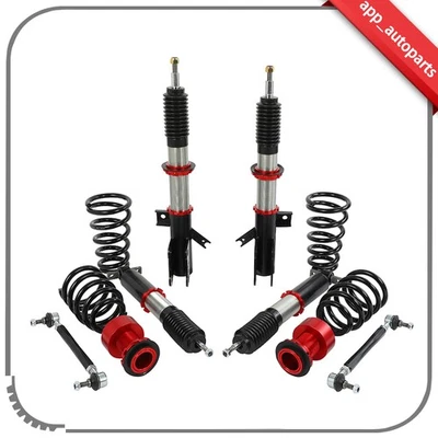 Full Coilovers Kit Coil Springs Suspension Strut Shock For 2013-2019 Ford Fusion Foto 1 de 4