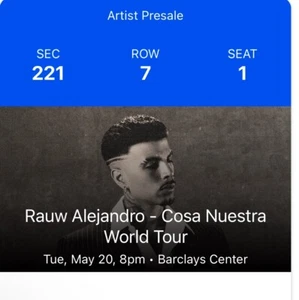 (2 TICKETS) Rauw Alejandro Cosa Nuestra Tickets - Barclays Center - Picture 1 of 2