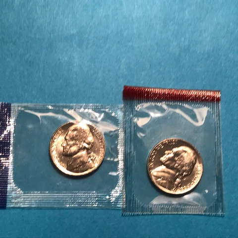 1988 P&D  Jefferson Nickels   Mint Cello   FREE SHIP Cover