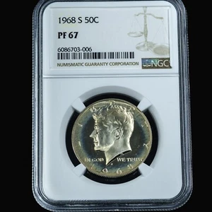 1968-S Kennedy Half Dollar NGC PF67 006 COLOR IS HAPPENING $50 - Picture 1 of 4