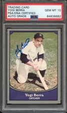 ) 1990 PACIFIC LEGENDS SIGNED YOGI BERRA PSA/DNA AUTO 10 BB