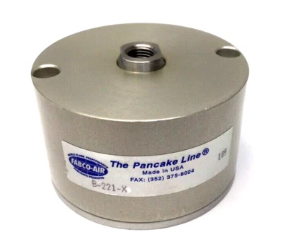 Пневматический цилиндр Fabco-Air B-221-X блинная леска 250 фунтов на кв. дюйм диаметр отверстия 1-5/8 дюйма стержень 5/8 дюйма - Изображение 1 из 4