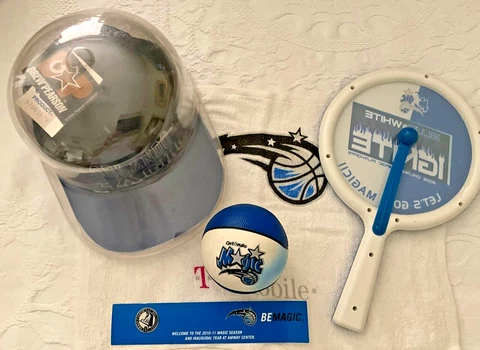 Orlando Magic Black New Hat/Cap Signed[Unknown] Paddle,Ball,Towel,Pin&Ornament Cover