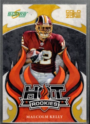 B4038- 2008 Score Hot Rookies Gold Zone #19 Malcolm Kelly /500 - NM-MT - Image 1 of 2