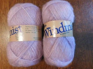 2 NEW SKEINS OF WINDMIST BRUNSWICK YARN, CHINA ROSE, ACRYLIC, ITALIAN, NON... - Picture 1 of 4