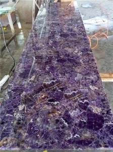 Amethyst Counter Top Slab, Amethyst Stone Table Top, Decor Mystical Stone Decors - Picture 1 of 7