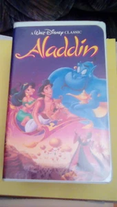 Walt Disney Black Diamond Classic Aladdin 1st Edition 1993 VHS rare cartoon OOP - Picture 1 of 3