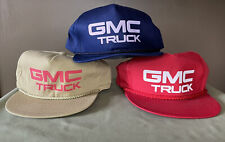 Vintage GMC Truck Adjustable SnapBack Hat Cap Rope Trucker Tan Red Navy YOU PICK