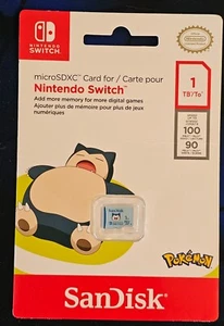 1 TB MicroSD - Pokemon Memory Card For Nintendo Switch - SDSQXAO-1T00-GN6ZK - Photo 1 sur 2