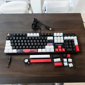 Surmen Wired Mechanical Keyboard - V200 Black/White/Red - Bild 1 von 12