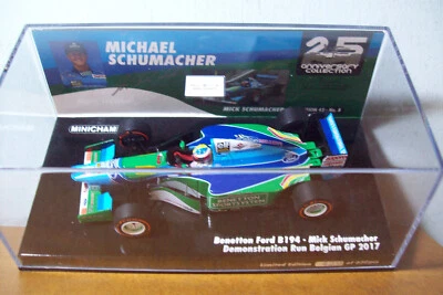 1/43 MINICHAMPS 517 941705 MICK SCHUMACHER BENETTON FORD B194 BELGIAN GP 2017 - Image 1 of 4