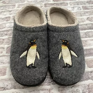 LL Bean Daybreak pantofole pinguino lana graffi zoccoli foderati in pile donna 9 305194 - Foto 1 di 7