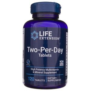 Life Extension Two-Per-Day Tablets (Multivitamin), 120 tablets