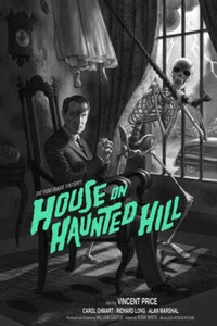 The House On Haunted Hill Mondo Movie Poster Jonathan Burton Screen Print 24x36e - Picture 1 of 1