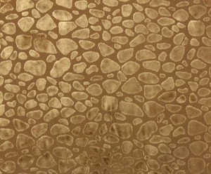 BALLARD DESIGNS LEOPARD VELVET CAMEL BEIGE FURNITURE FABRIC BY THE YARD 56"W - Picture 1 of 5