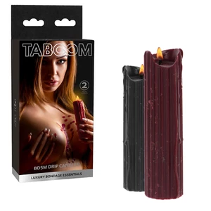 Zwei BDSM Kerzen Weich Wachs Bondage Drip Candle Schwarz Rot - Bild 1 von 6