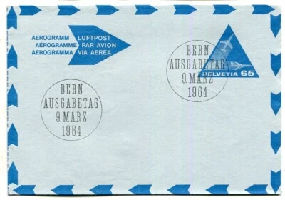 Switzerland Air Letter Sheet #3 FDC  cat 75 - Image 1 of 2