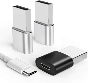 3 x Adapter USB C USB to Type C Charger Cable Converter for iPhone 12 Pro Max 13 - Picture 1 of 7