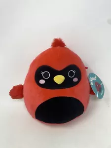 Squishmallows Official 8” CAZLAN Cardinal - Black belly! Rare! - Picture 1 of 9