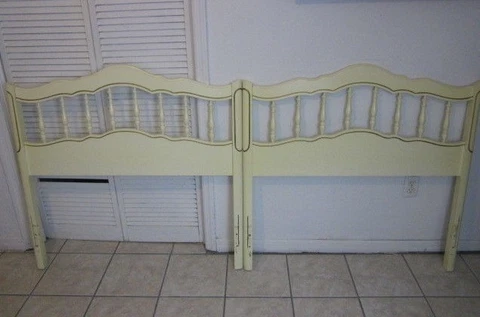 French Provincial By Dixie Twin Headboards Set Of Two SHIPPING NOT INCLUDED Cover