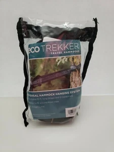 B58  ECO TREKKER Travel Hammock HANGING SYSTEM 10 ft Straps Carabiners 450LBS - Picture 1 of 5