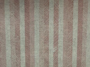 Cortina Siene de lino a rayas rosa beige 280 cm de ancho 1,80 metros - Imagen 1 de 5