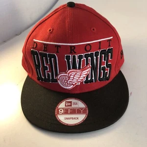 Gorra Sombrero Sombrero Detroit Red Wings Snapback Heclout Logotipo NHL Nueva Era Vintage Hockey - Imagen 1 de 9
