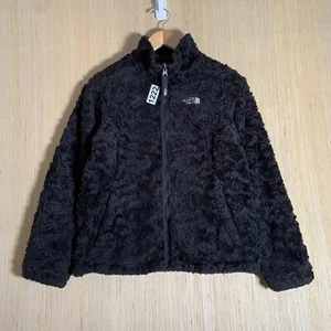 The North Face Sweater Youth Size Large Black Long Sleeve Girls Reversible - Picture 1 of 14