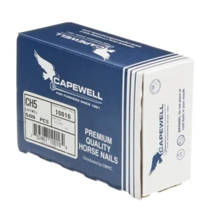 500 PCS Premium Horseshoe Nails Capewell 5 City Head Box - Picture 1 of 1