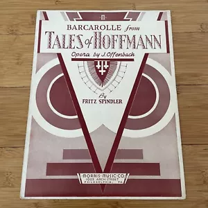 Vintage Sheet Music - Barcarolle - 1933 Opera 'Tales of Hoffmann' - J. Offenbach - Picture 1 of 8