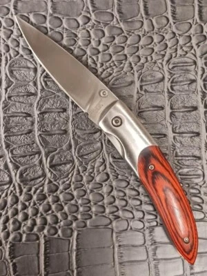 C Jul Herbertz Orange & Black Handle Stainless-Steel Spear Point Pocket Knife - Image 1 of 4