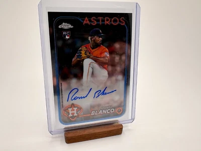 2024 Topps Chrome Update Autograph - Ronel Blanco RC AC-ROBL - Image 1 of 2