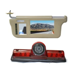 Sun Visor Rear View Mirror Monitor & Reverse Camera for Nissan NV 1500 2500 3500 - Picture 1 of 7