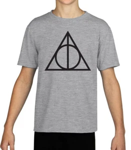 Deathly Hallows symbol Harry Potter Kids T-shirt - Picture 1 of 2