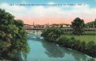Fargo Nd North Dakota, Red River Bridge To Moorhead Minnesota, Vintage Postcard